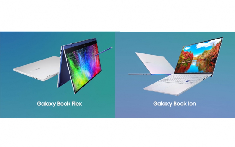 SDC19: Samsung Galaxy Book Flex and Galaxy Book Ion Laptops Come WIth QLED Displays