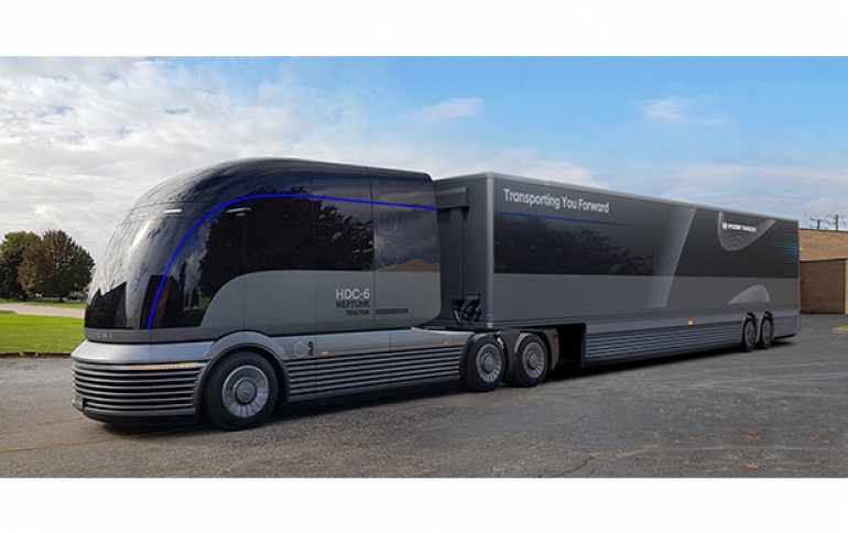 Hyundai Debuts the HDC-6 NEPTUNE Concept, a Hydrogen-powered Class 8 Truck at NACV Show