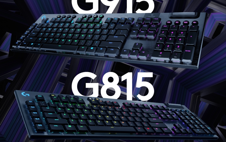 Logitech Unveils the G915 LIGHTSPEED and G815 LIGHTSYNC RGB Mechanical Gaming Keyboards