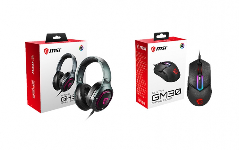MSI Launches the MSI CLUTCH GM30 Gaming Mouse and IMMERSE GH50 Gaming Headset