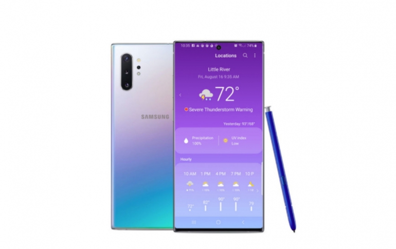 Samsung Galaxy Note10 Users to Get Upgraded Weather Data