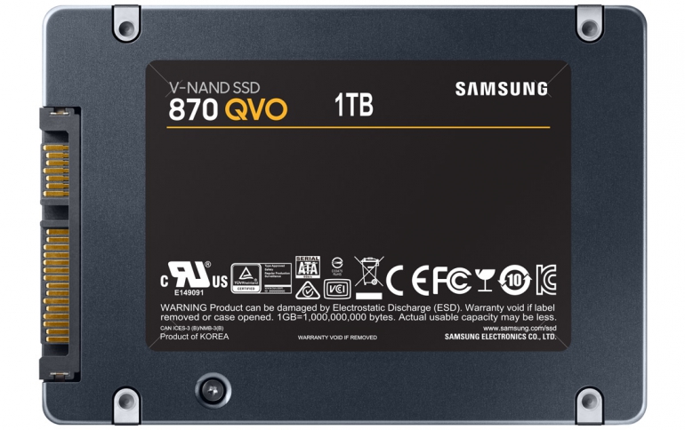 Samsung announces 870 series QVO SSDs