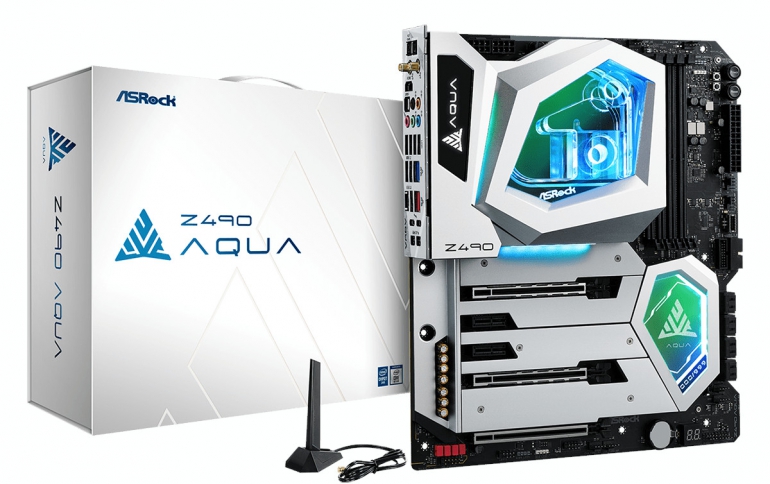 ASRock Launches the Z490 AQUA Watercooled Motherboard for Gaming Enthusiasts