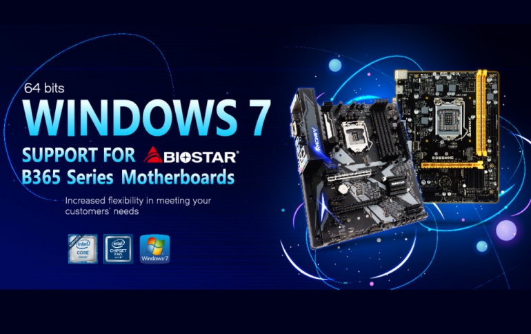  BIOSTAR Announces Windows 7 x64 SP1 Support for Intel B365 Series Motherboards