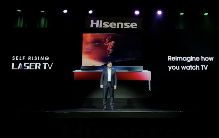 Hisense Released a Self-Rising Laser TV at CES 2020