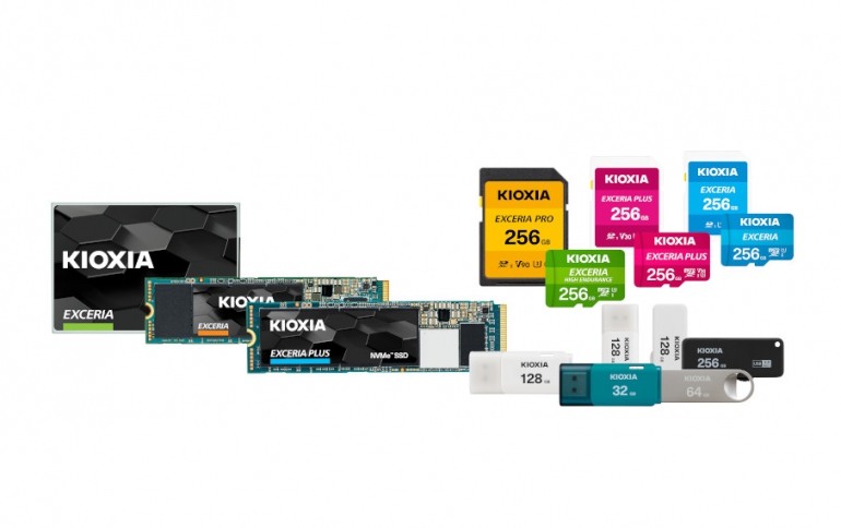 Kioxia Launches “KIOXIA” Branded microSD/SD Memory Cards, USB Memory and SSDs