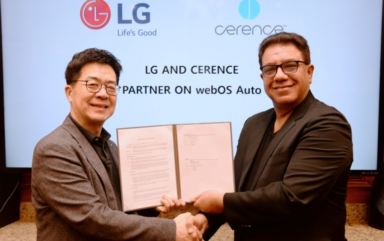 LG Enters MOU With Cerence to Develop Solutions Based on webOS Auto and Cerence ARK