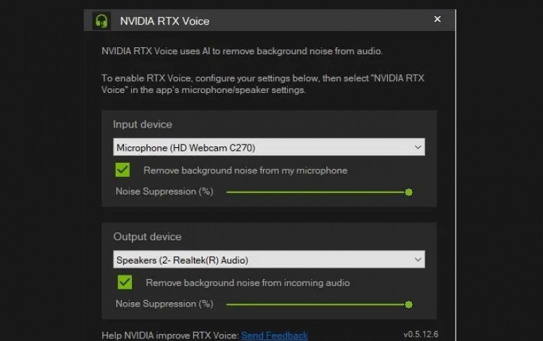 Free RTX Voice Beta Software Remove Background Noise From Your Chats