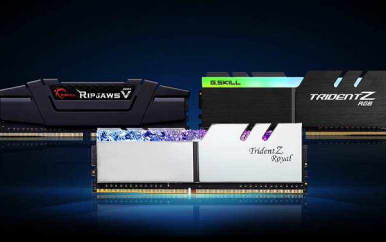 G.SKILL Releases New Low-Latency DDR4-4000 CL16 and DDR4-4400 CL16 Memory Kits