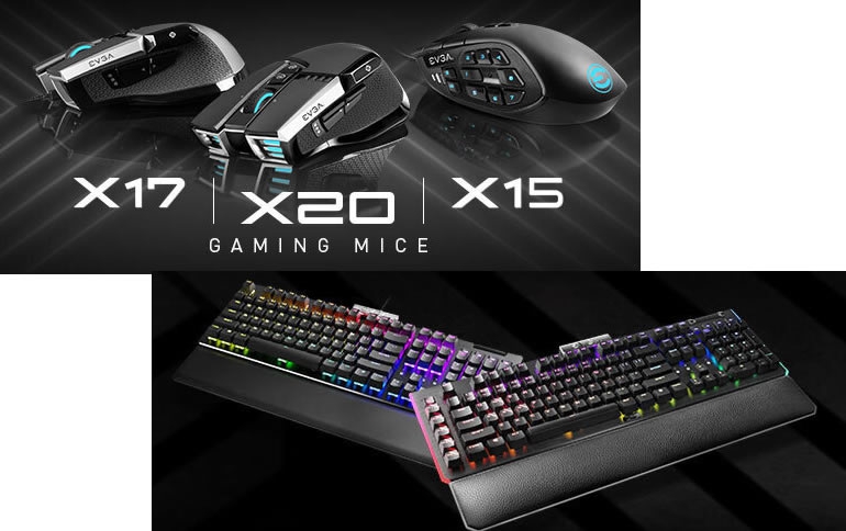 EVGA Announces EVGA Z20/Z15 Series Gaming Keyboards and X20/X17/X15 Mice