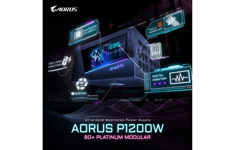 GIGABYTE Launches AORUS P1200W Power Supply