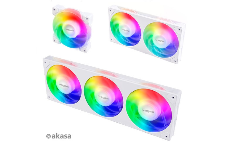 Akasa’s A-team has arrived; the Vegas A-Series fans bring light to your PC case!