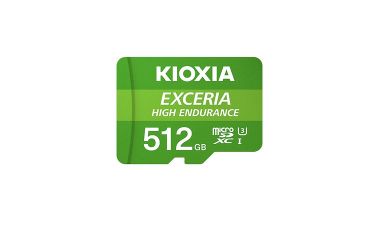 KIOXIA launches high-capacity 512GB high endurance microSD memory cards