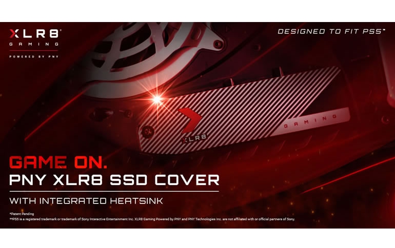 PNY XLR8 SSD Cover with Integrated Heatsink Designed to Fit PS5