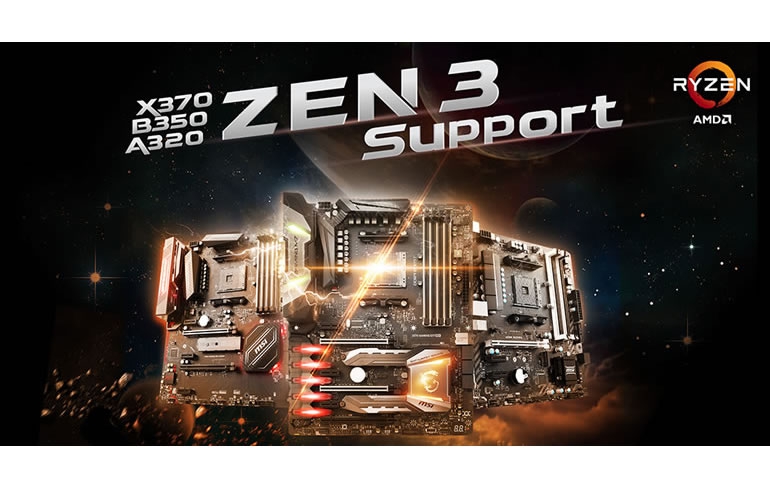 A Huge Step for Unprecedented Compatibility, MSI 300-series Motherboards Are Ready to Support Zen 3 Processors with AGESA Combo PI V2 1.2.0.7