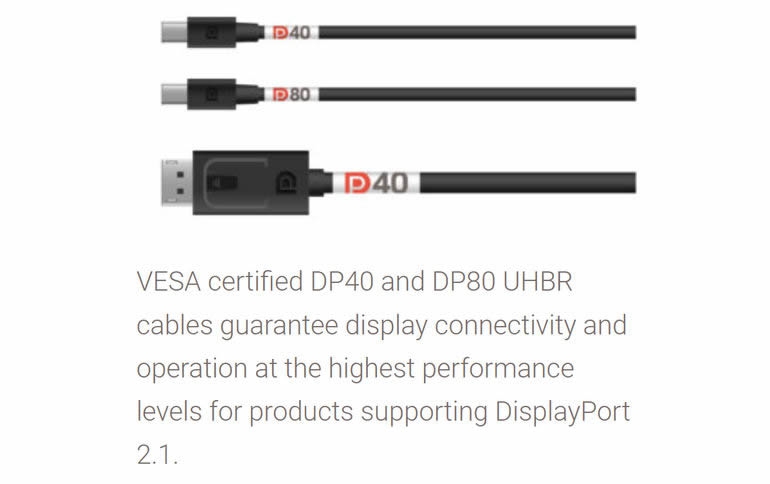 VESA RELEASES DISPLAYPORT 2.1 SPECIFICATION