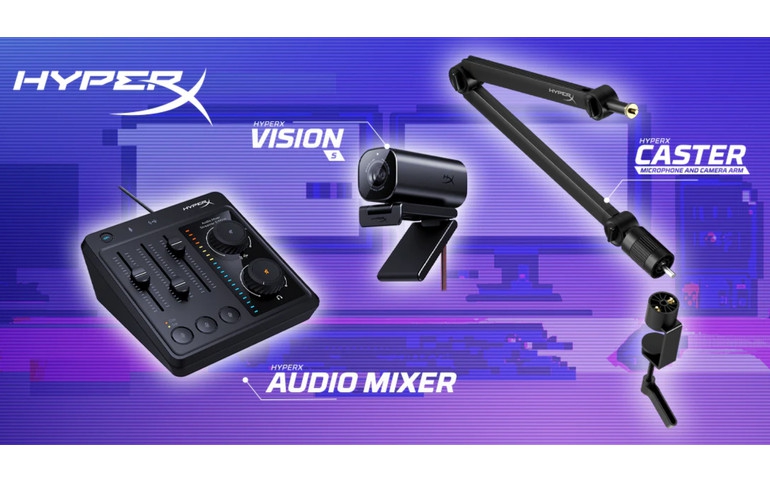 HYPERX UNVEILS WEBCAM AND AUDIO MIXER, MICROPHONE AND CAMERA ARM