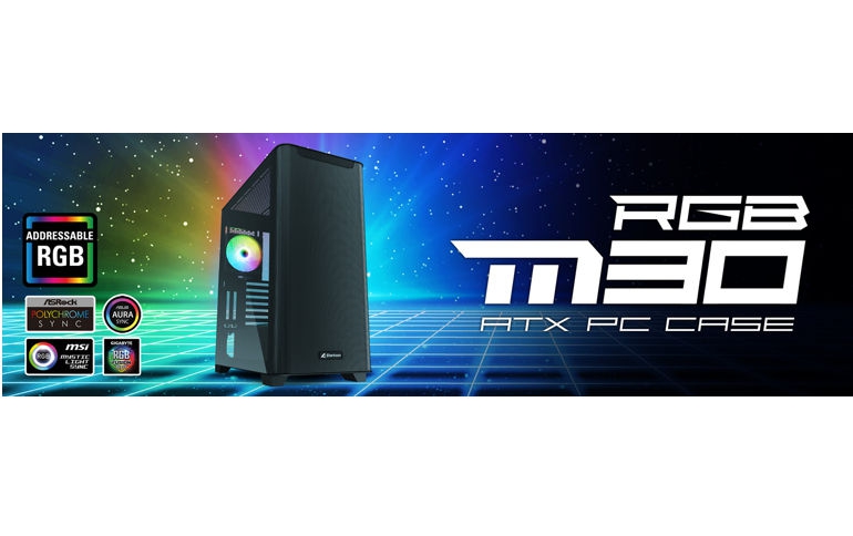 Sharkoon M30 Black & M30 RGB | Elegant ATX Cases for Office and Gaming