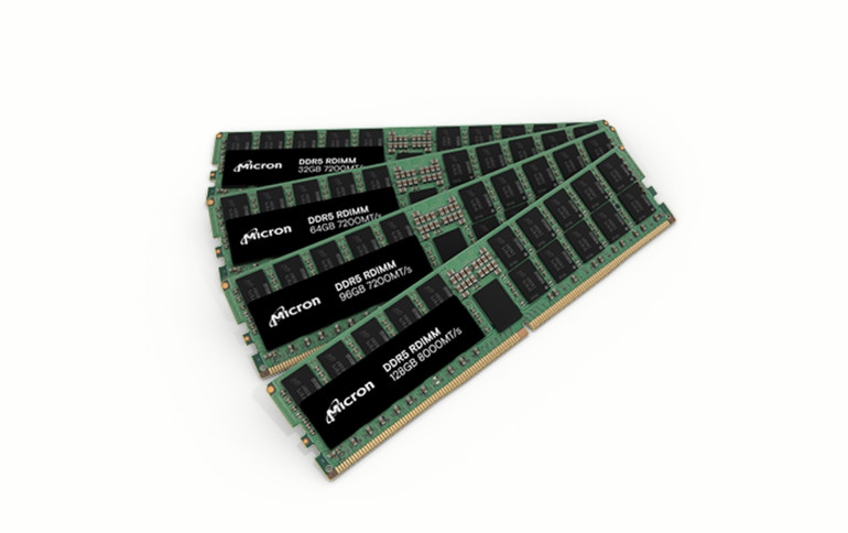 Micron First to Enable Ecosystem Partners With the Fastest, Lowest Latency High-Capacity 128GB RDIMMs Using Monolithic 32Gb DRAM