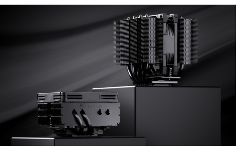 Noctua presents chromax.black versions of NH-D9L and NH-L9x65