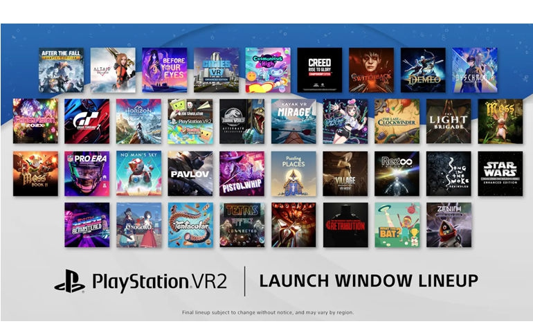 PlayStation VR2: 13 new titles and launch lineup revealed