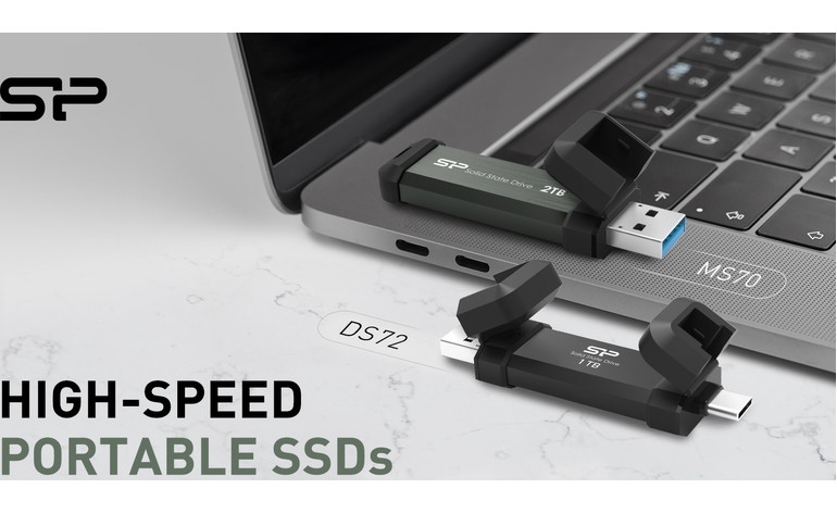 Silicon Power Packs Mighty Performance into the Ultra-Compact DS72 and MS70 Portable SSDs