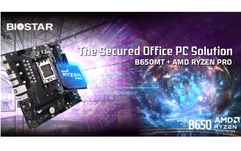BIOSTAR SHOWCASES THE ULTIMATE BUSINESS SOLUTION: THE B650MT MOTHERBOARD AND AMD RYZEN 5 PRO 7645 PROCESSOR COMBO