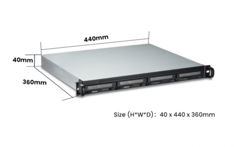 TERRAMASTER NEW 4BAY SHORT DEPTH RACKMOUNT NAS U4-423 BUILT FOR HOME MULTIMEDIA AND BACKUP CENTER