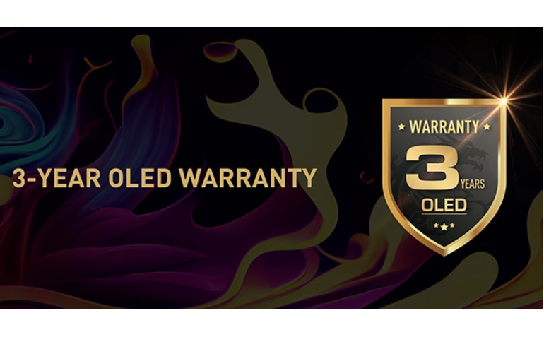 3-Year Burn-in Warranty for MSI OLED Monitors