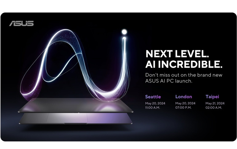 ASUS Announces Next Level. AI Incredible. Launch Event for its first New-Era ASUS AI PC