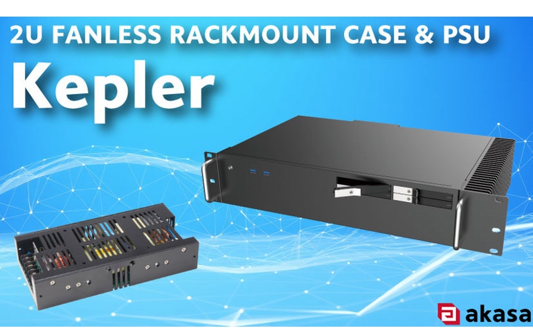 Akasa Introduces Kepler: A 2U Rackmount Fanless Case Designed for Silent Computing in Industrial Applications