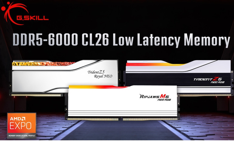 G.SKILL Releases Low Latency DDR5-6000 CL26 & CL28 Memory Kits