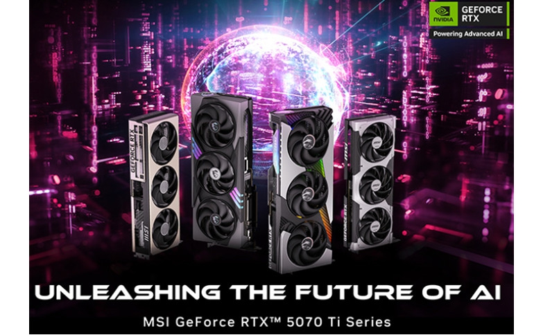 MSI announces the custom GeForce RTX 5070 Ti Series Lineup
