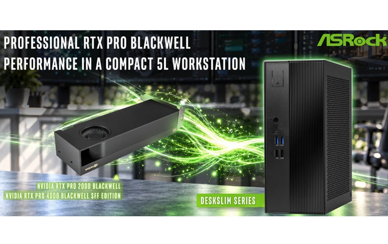ASRock DeskSlim Series Delivers RTX PRO Blackwell Performance in a Compact 5L Workstation
