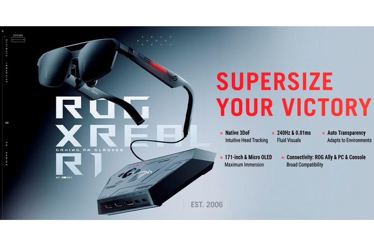 ASUS ROG Announces Global Availability of ROG XREAL R1 Gaming AR Glasses