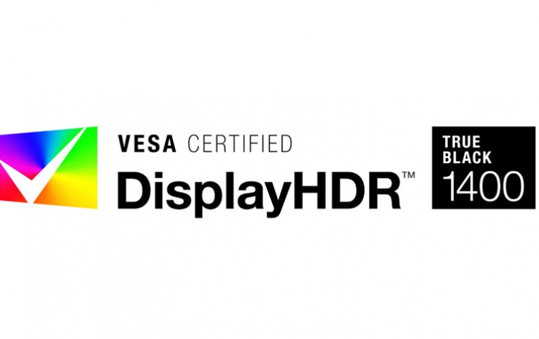 VESA Introduces DisplayHDR True Black 1400
