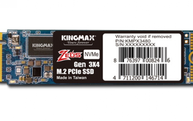 KINGMAX Introduces M.2 2280 PCIe NVMe Gen3x4 SSD