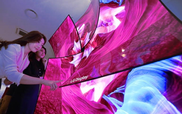 CES: LG Display's 88-inch 8K OLED Screen With In-display Sound