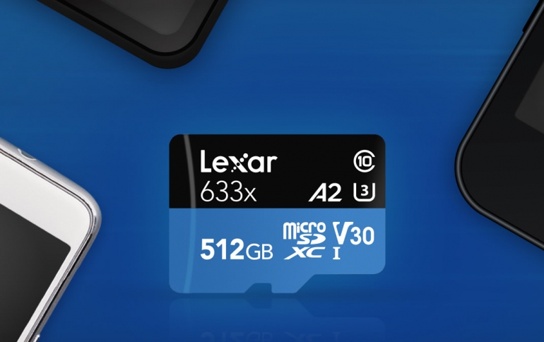 Lexar Announces 512GB A2 microSD Card