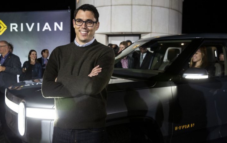 Amazon Invests in Electric Truck Maker Rivian