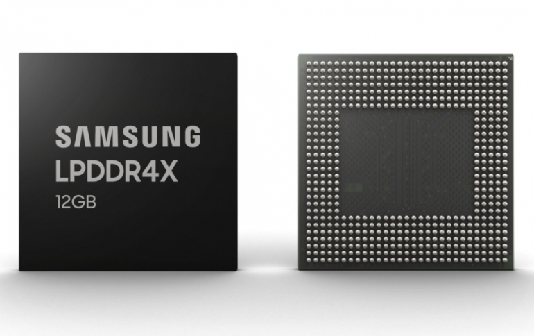 Samsung Launches 12GB LPDDR4X For Foldable Smartphones
