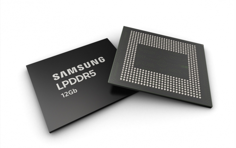 Samsung Begins Mass Production of 12Gb LPDDR5 Mobile DRAM for Smartphones