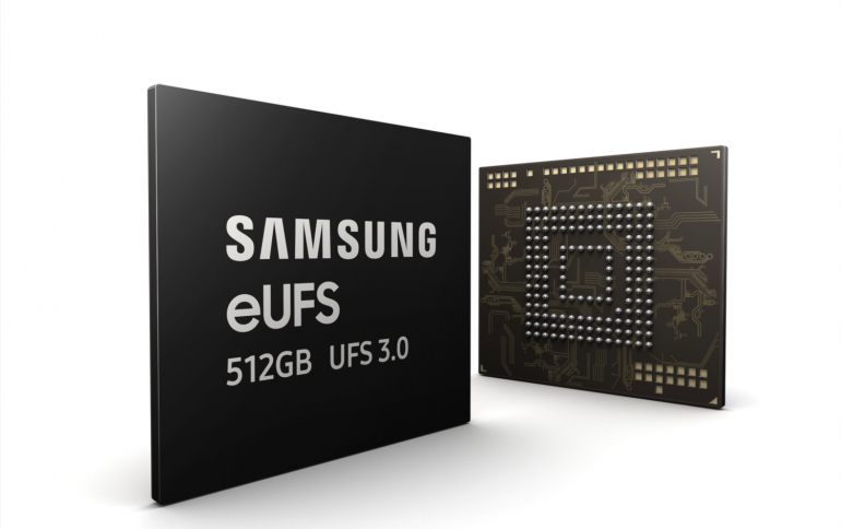 Samsung Begins Mass Production of First 512GB eUFS 3.0