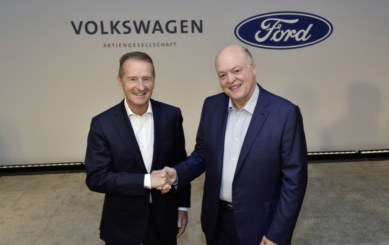 Ford, Volkswagen Extend Alliance to Electric, Self-driving Vehicles