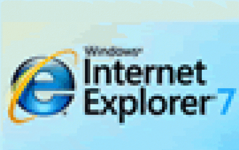 Internet Explorer 7 Opens to Pirated Windows