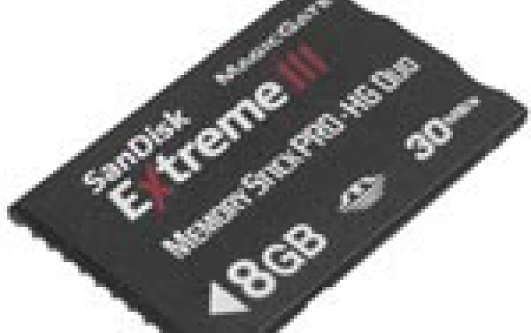 SanDisk Goes Extreme with Memory Stick PRO-HG Duo