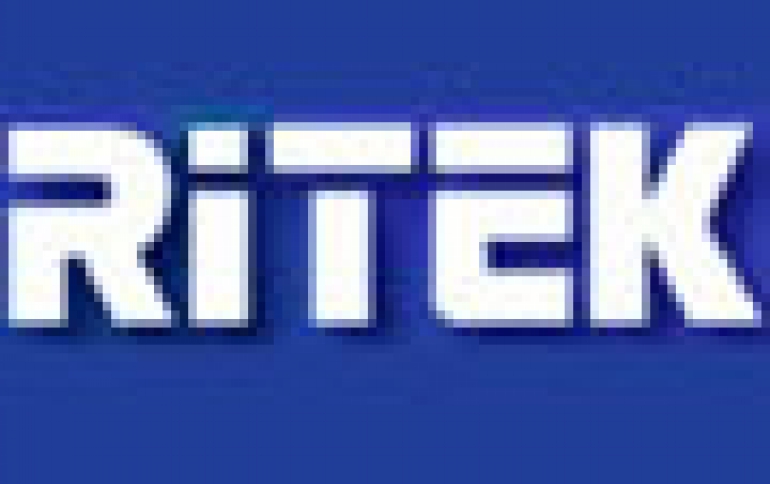 Ritek to Become Exclusive ODM Maker for Hitachi Maxell