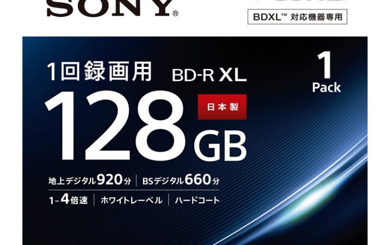 Sony Releases the World's First 4-layer 128GB BD-R XL Disc