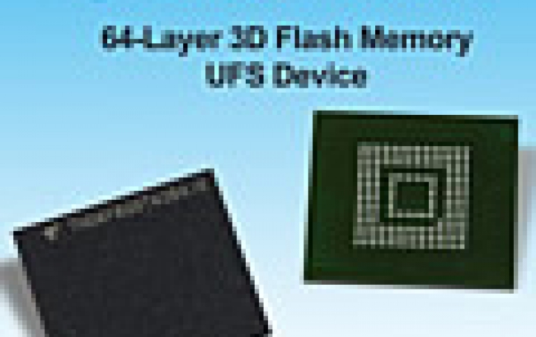 Toshiba Unveils UFS Devices Based on 64-Layer, 3D Flash Memory