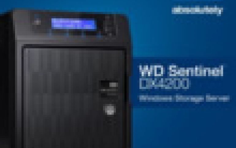 WD Sentinel DX4200 Storage Server Deploys Fast Processor and Integrated Back-up Software